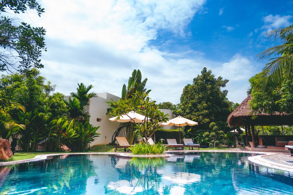 Terrasse de piscine